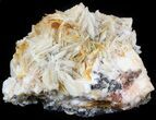 Cerussite Crystals with Bladed Barite on Galena- Morocco #44783-2